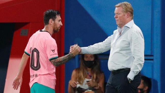 Ronald Koeman cambia a Leo Messi