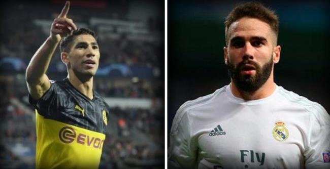 Acharf Hakimi y Daniel Carvajal