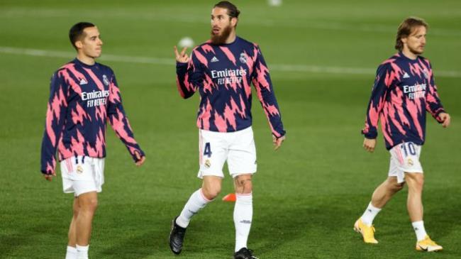 Lucas Vázquez, Sergio Ramos y Luka Modric