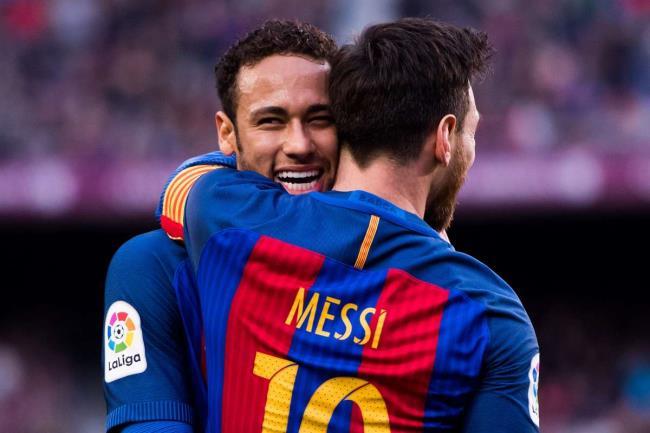 Neymar y Messi en el Barça