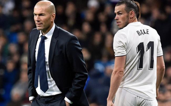 Zidane y Bale en un partido del Real Madrid