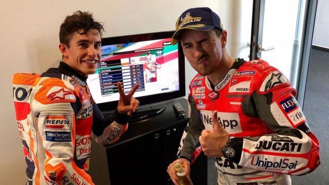 Marc Márquez y Jorge Lorenzo