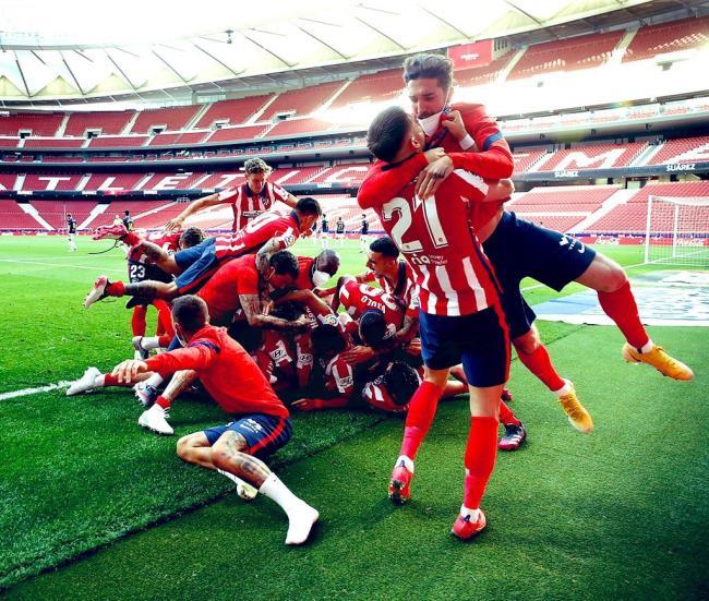 Celebración del Atlético de Madrid