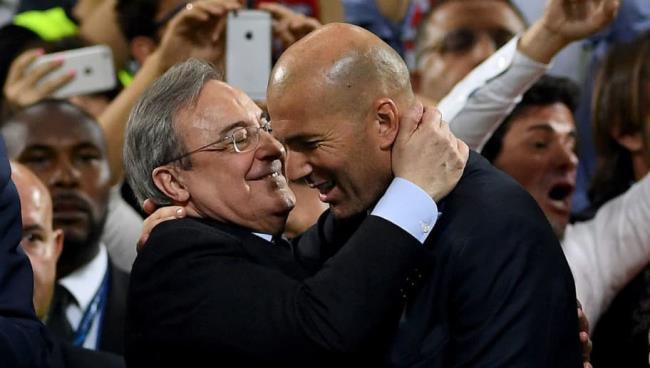 Zidane y Florentino Pérez