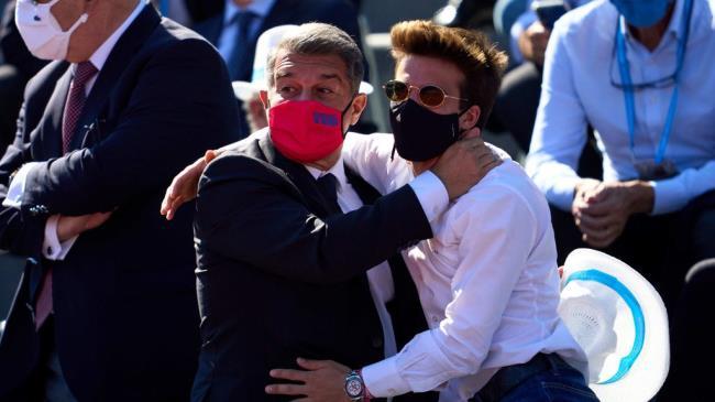 Joan Laporta y Riqui Puig