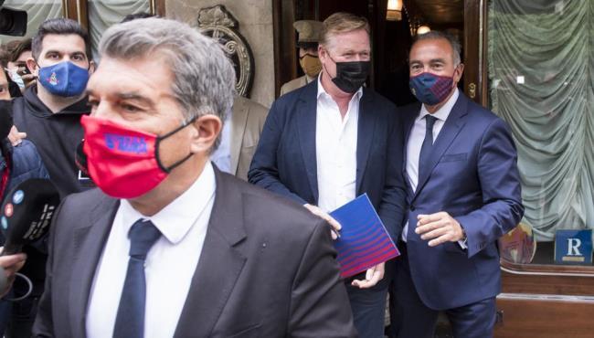 Primera reunión de Laporta y Koeman