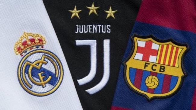 Real Madrid, Juventus y FC Barcelona