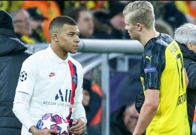 Kylian Mbappé y Erling Haaland