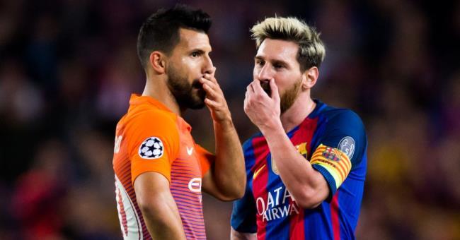 Sergio Agüero y Leo Messi