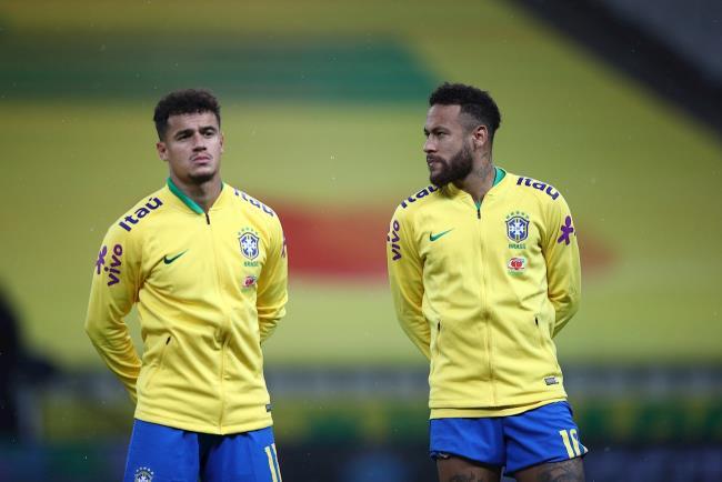 Phillipe Coutinho y Neymar Júnior
