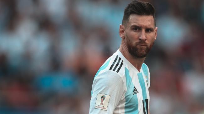 Leo Messi con Argentina