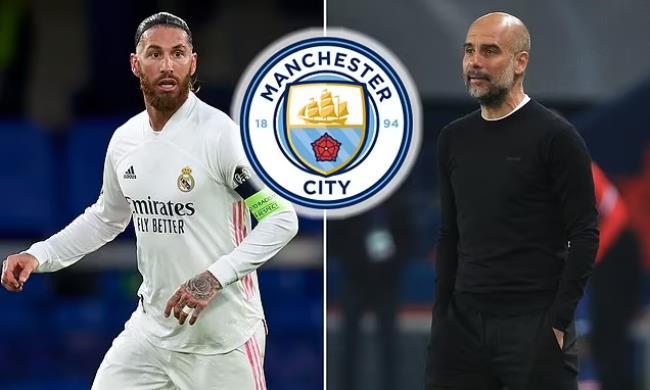 Sergio Ramos y Pep Guardiola