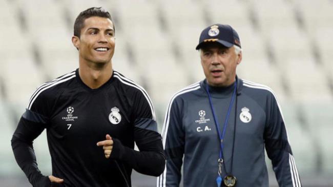 CR7 y Ancelotti