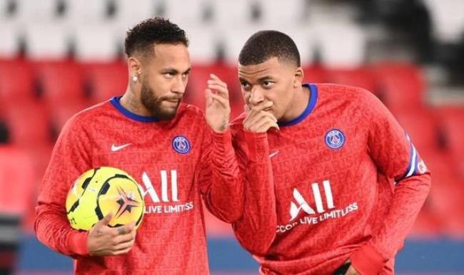 Neymar Júnior y Kylian Mbappé