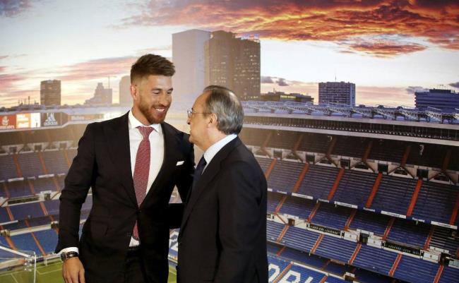 Renovación de Sergio Ramos con Florentino Pérez, siempre complicadas