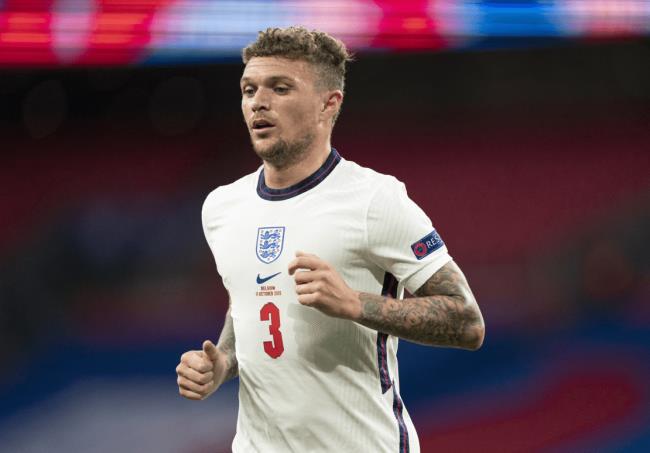 Kieran Trippier con su selección