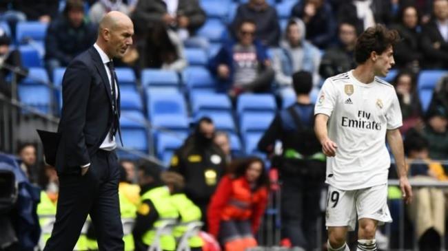 Odriozola bajo las órdenes de Zidane