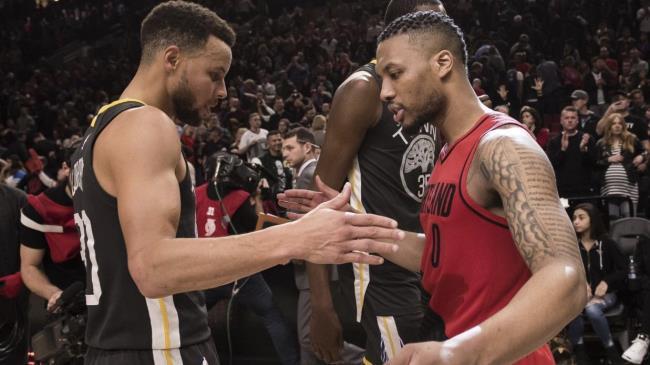 Stephen Curry y Damian Lillard