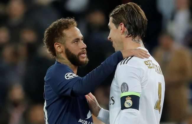 Neymar Júnior y Sergio Ramos