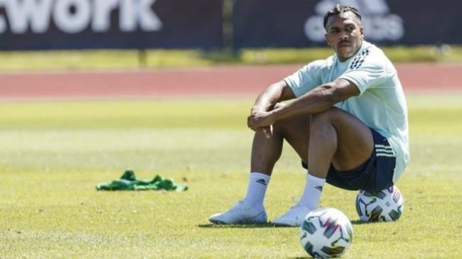 Adama Traoré en un entrenamiento con la Roja