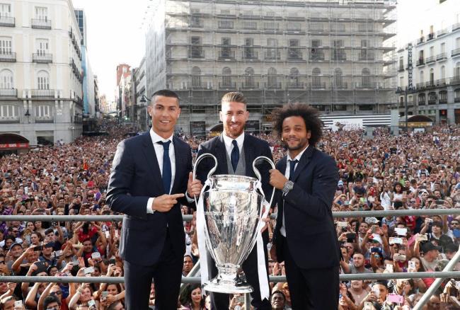 Sergio Ramos, Marcelo y CR7