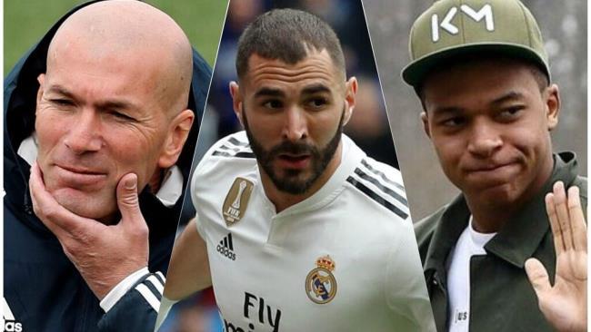 Zidane, Benzema y Mbappé