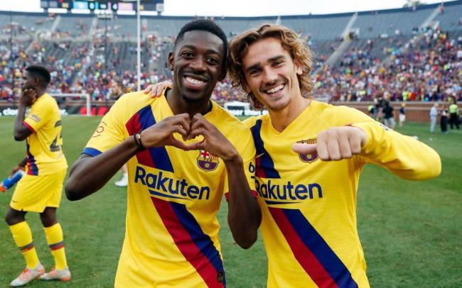 Dembélé y Griezmann