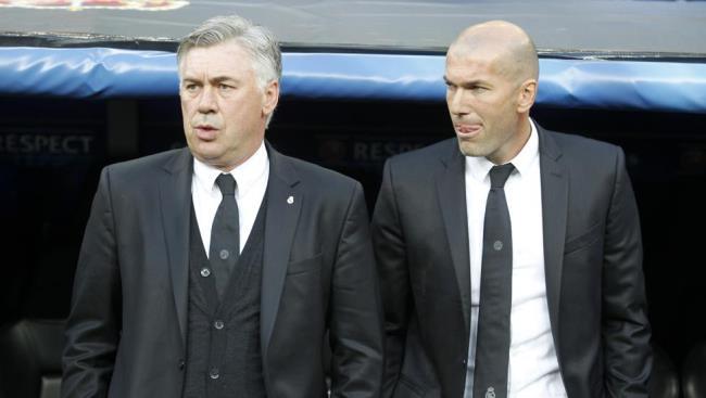 Zidane y Ancelotti