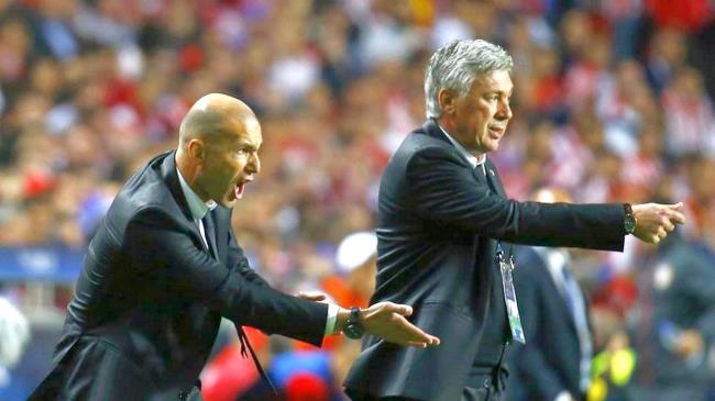 Zidane y Ancelotti
