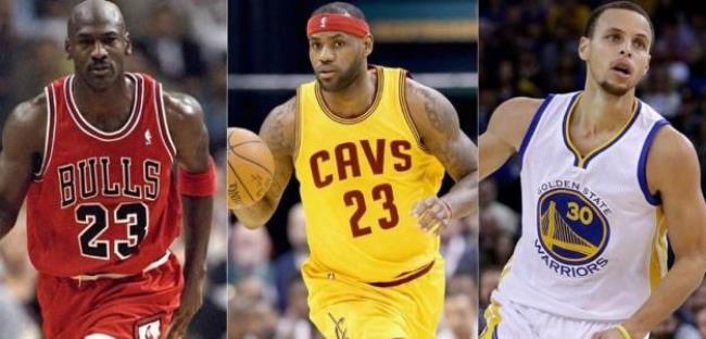 Jordan, LeBron y Curry