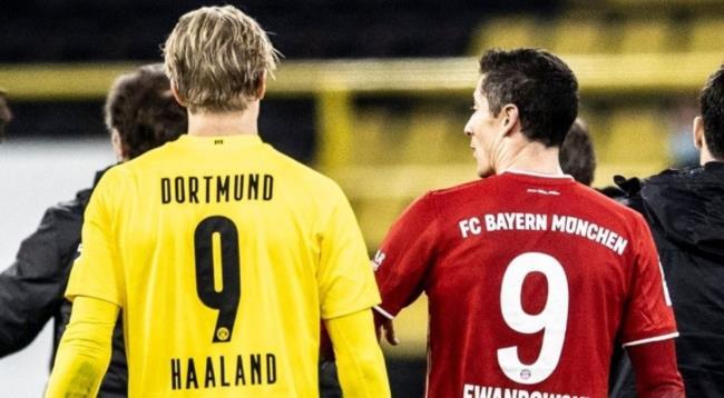 Haaland y Lewandowski