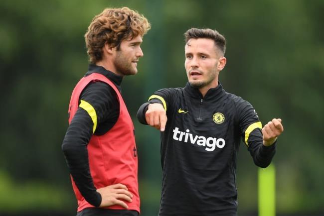 Saúl Ñíguez y Marcos Alonso
