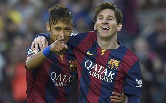 Messi y neymar
