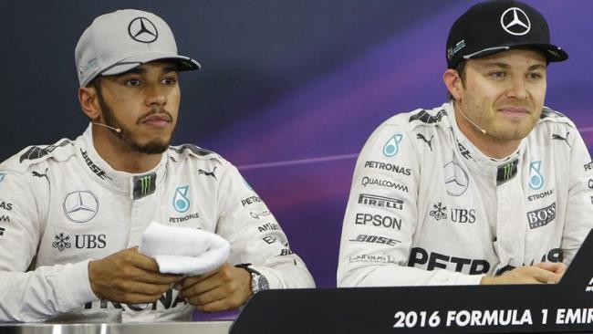Hamilton y Rosberg