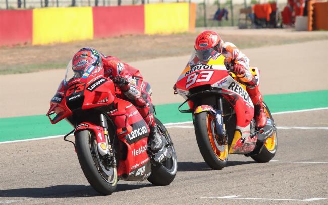 Bagnaia y Marc Márquez