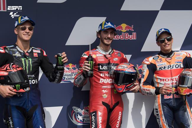 Quartararo, Márquez, Bagnaia