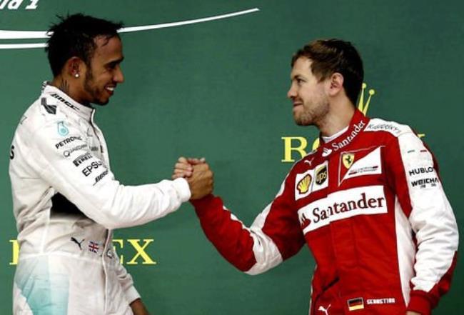 Hamilton y Vettel