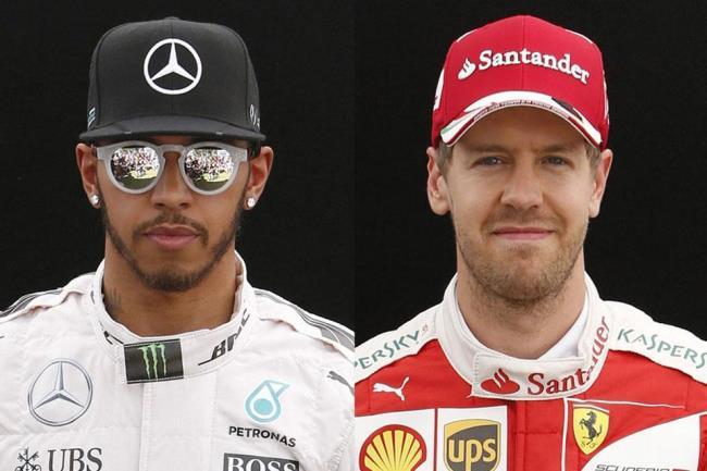 Hamilton y Vettel