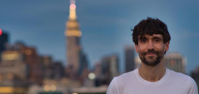 Carlos Sánchez en un atardecer de Nueva York