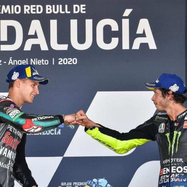 Fabio Quartararo y Valentino Rossi