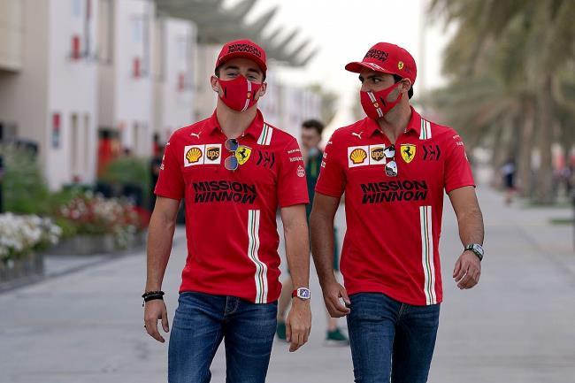 Los dos pilotos de Ferrari