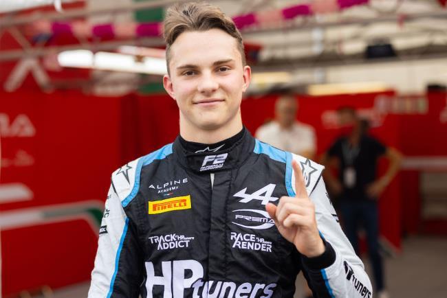 Oscar Piastri en un GP este año de F2