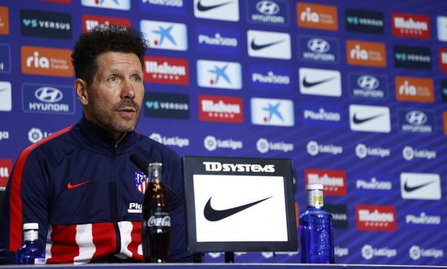 Simeone en rueda de prensa