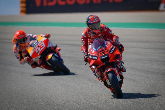 Pecco Bagnaia y Marc Márquez