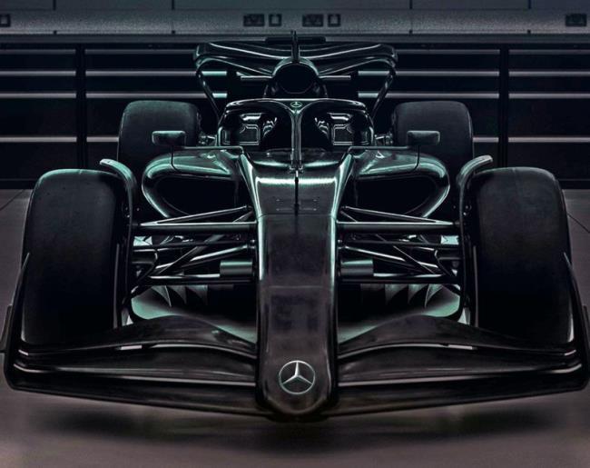 Imagen del W13 mostrada por Mercedes hace unas horas