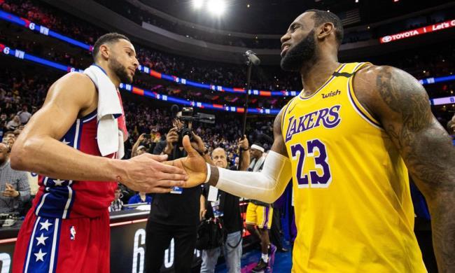 Ben Simmons y LeBron James