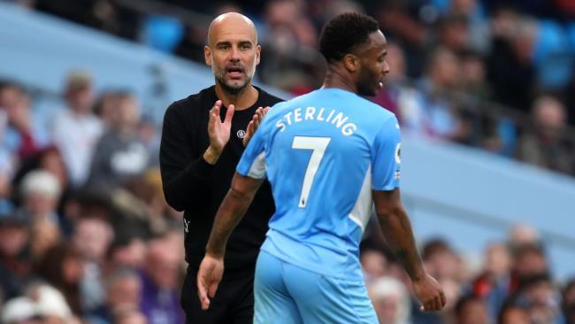 Raheem Sterling y Guardiola