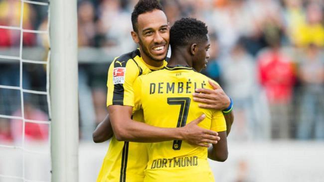 Aubameyang y Dembélé