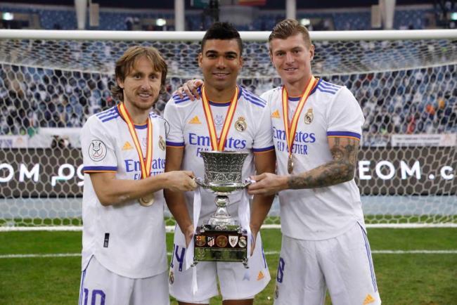 Modric, Casemiro y Kroos