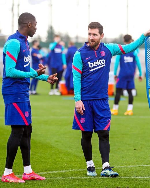 Dembélé y Messi